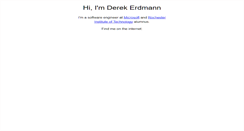 Desktop Screenshot of derekerdmann.com