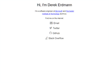 Tablet Screenshot of derekerdmann.com